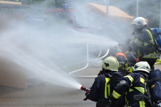 Les pompiers ont rapidement éteint les flammes (image d'illustration)